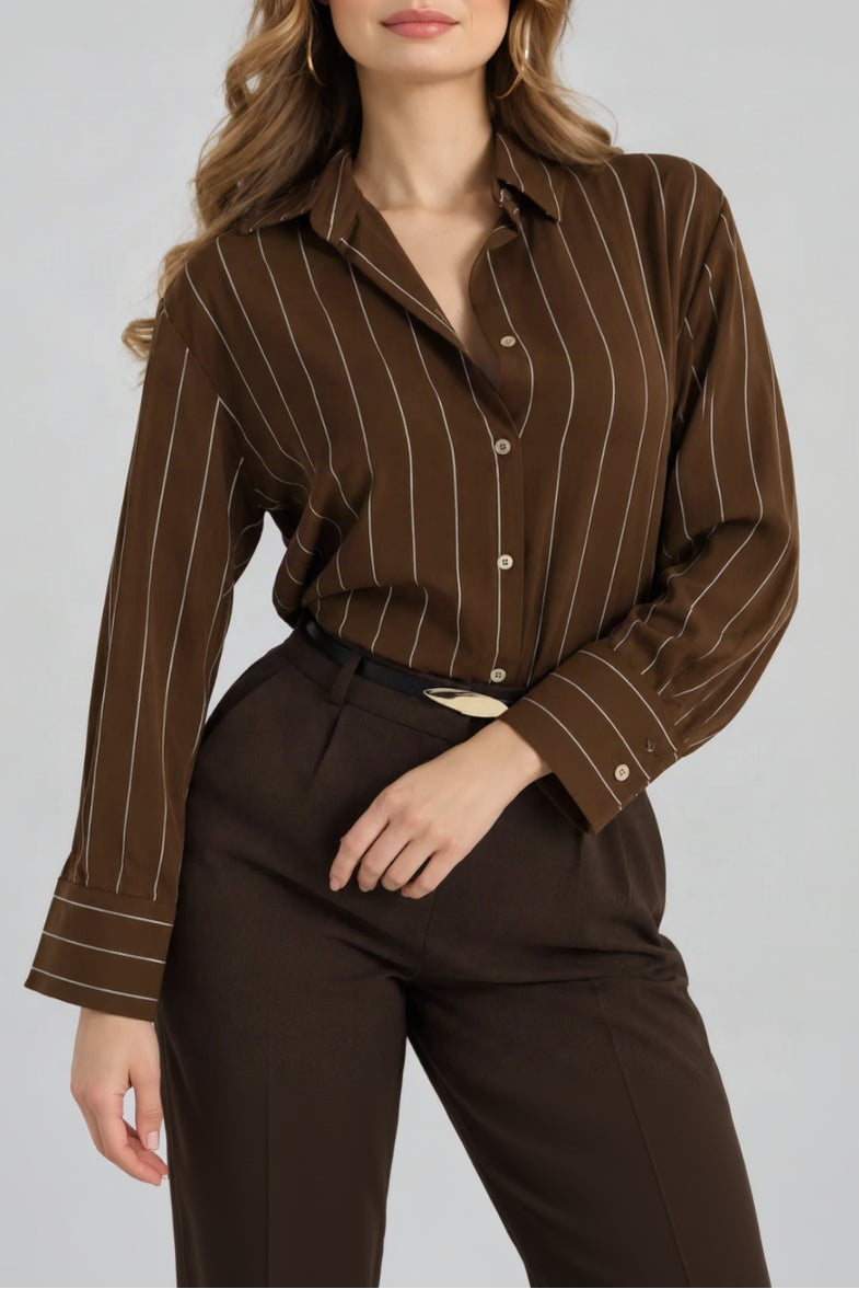 Relaxed Pinstripe Shirt