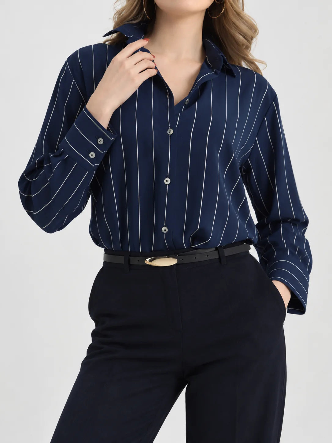 Relaxed Pinstripe Shirt