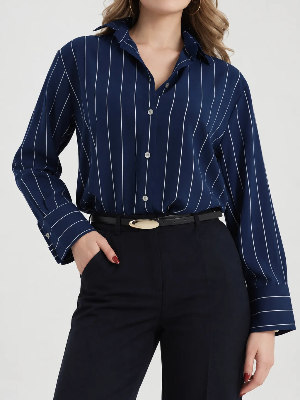 Relaxed Pinstripe Shirt