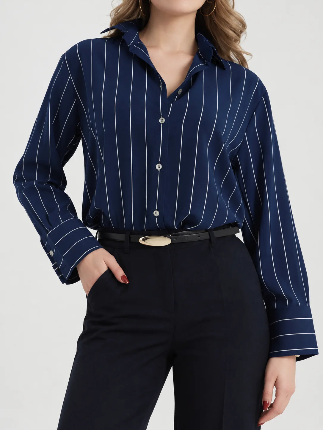 Relaxed Pinstripe Shirt