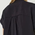 RH-MF-W-066BLACK3 Aria Short-Sleeve Fluid Blouse