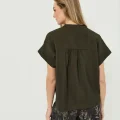 RH-MF-W-066FORESTNIGHT3 Aria Short-Sleeve Fluid Blouse