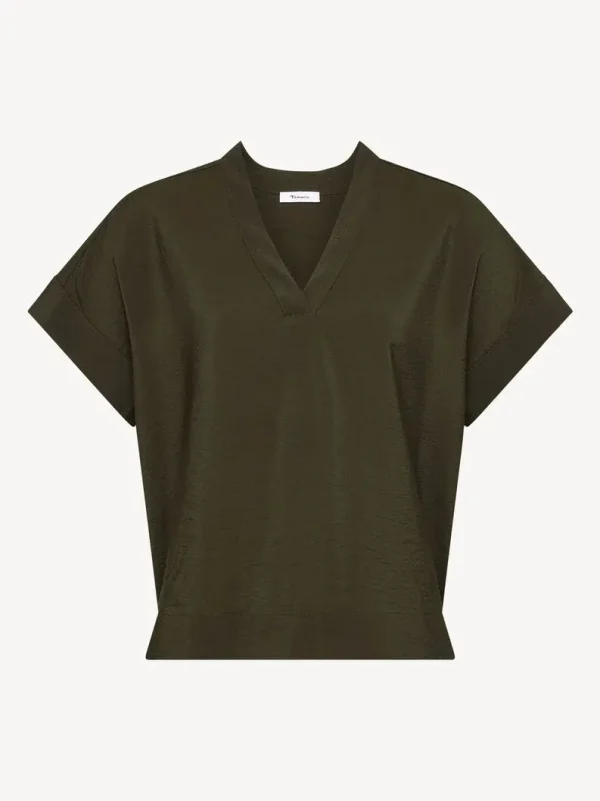 RH-MF-W-066FORESTNIGHT4 Aria Short-Sleeve Fluid Blouse