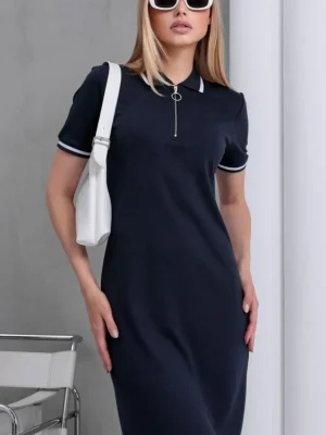 Sloane Half-Zip Polo Dress