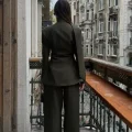 The Executive Wide-Leg Jacket & Pants Set