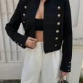 RH-NM-W-085BLACK0 Regent Military Statement Jacket