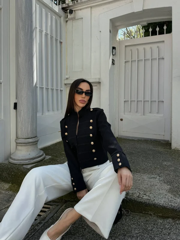 RH-NM-W-085BLACK2 Regent Military Statement Jacket
